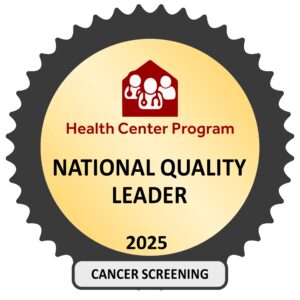 HRSA National Quality Leader - Cancer Screening Badge