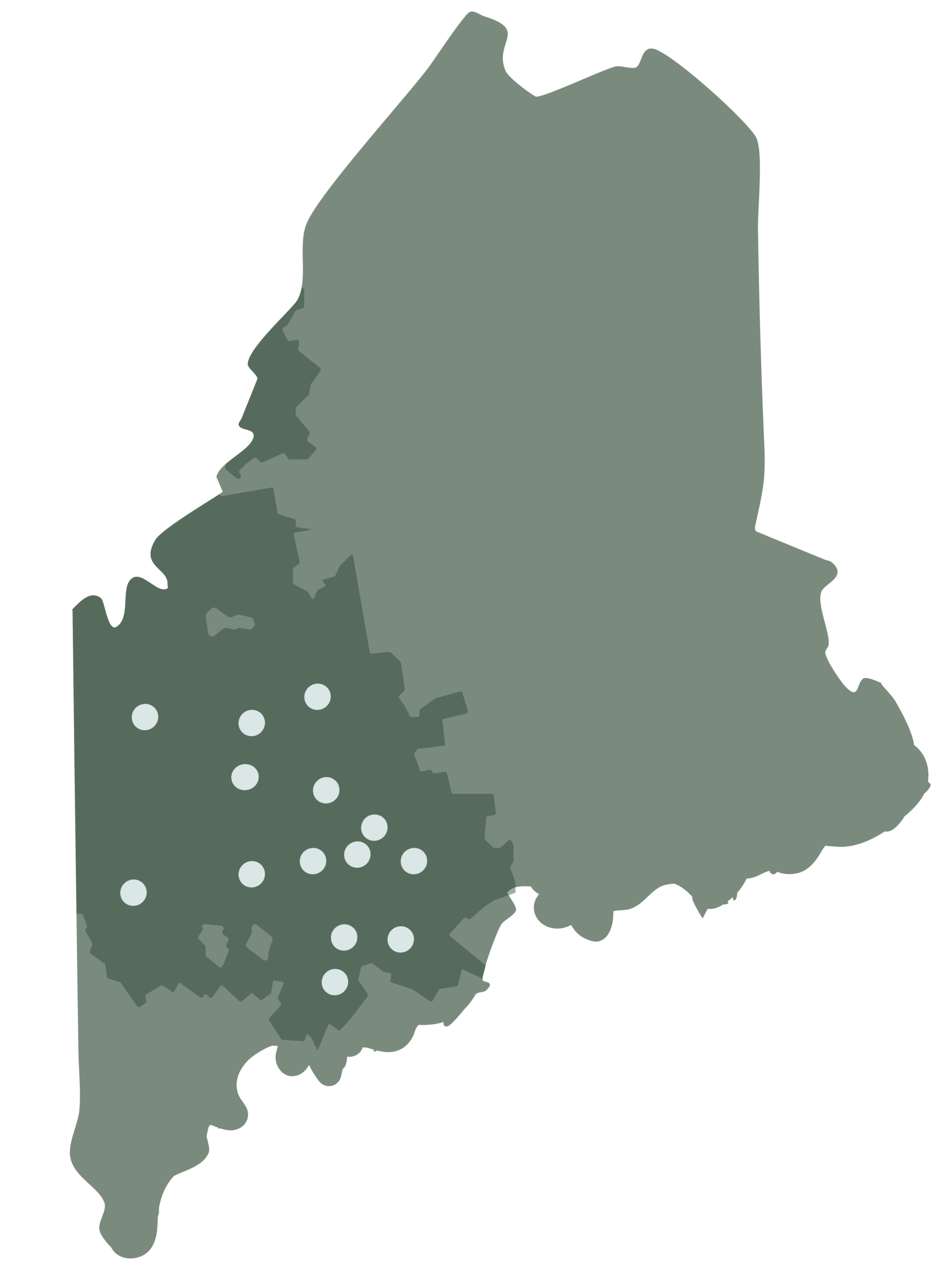 HealthReach Map with Locations HealthReach map with locations